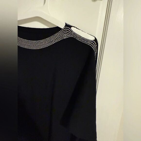 Milano Black open arm Top for Casual Wear - Picture 6 of 8